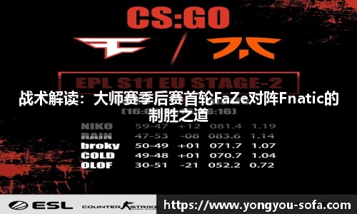 战术解读：大师赛季后赛首轮FaZe对阵Fnatic的制胜之道
